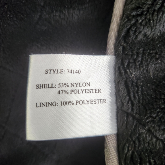 Kristen Blake Metallic/Pewter Quilted Minky Lined Water Resistant Parka Jacket S - Picture 11 of 12